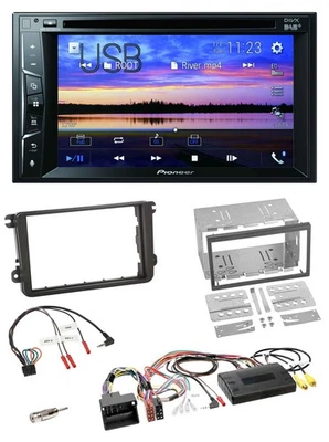 Pioneer Bluetooth 2DIN USB DVD DAB Lenkrad Autoradio für VW T5 Golf Tiguan Toura - Bild 1 von 4
