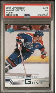 2001 Upper Deck Young Guns Flashback Wayne Gretzky #424 PSA 7 Oilers Rare Card! - Picture 1 of 2
