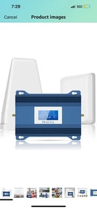 Amplificateur de signal pour téléphone portable Pracao Sf50 jusqu'à 5500 pieds carrés - Photo 1 sur 11