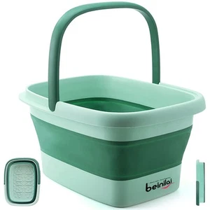 Collapsible Foot Bath Basin for Soaking Feet,Pedicure Foot Spa, Foot Tub with... - Picture 1 of 7