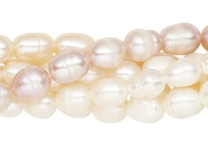 Mixed Cultured Freshwater Pearl 5-7mm Rice Bead Mix 6 Strands - Picture 1 of 2