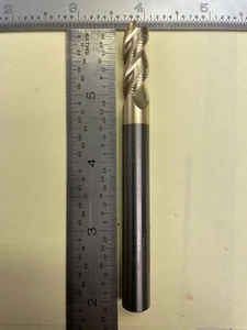 (1) NEW HTC BRAND 10MM DIA. X 1" LOC 3 FLUTE CARBIDE ZRN COATED FOR NONFERROUS - Picture 1 of 3