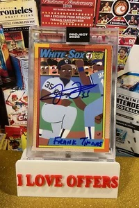 1/5 PROJECT 2020 TOPPS FRANK THOMAS MADE NAME BECKETT AUTOGRAPH NNOF KEITH SHORE - Picture 1 of 5