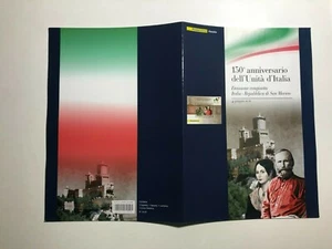 2011 Folder Filatelico Congiunta Italia San Marino 150° Unita' D'Italia - Picture 1 of 2
