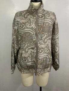 Vintage Silk Jacket Bomber 1990s Small - Picture 1 of 9