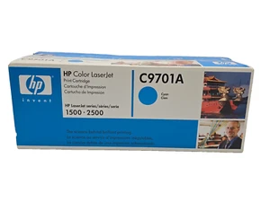 Genuine OEM HP Cyan C9701A Toner Print Cartridge LaserJet 1500 2500 Open Box - Picture 1 of 4