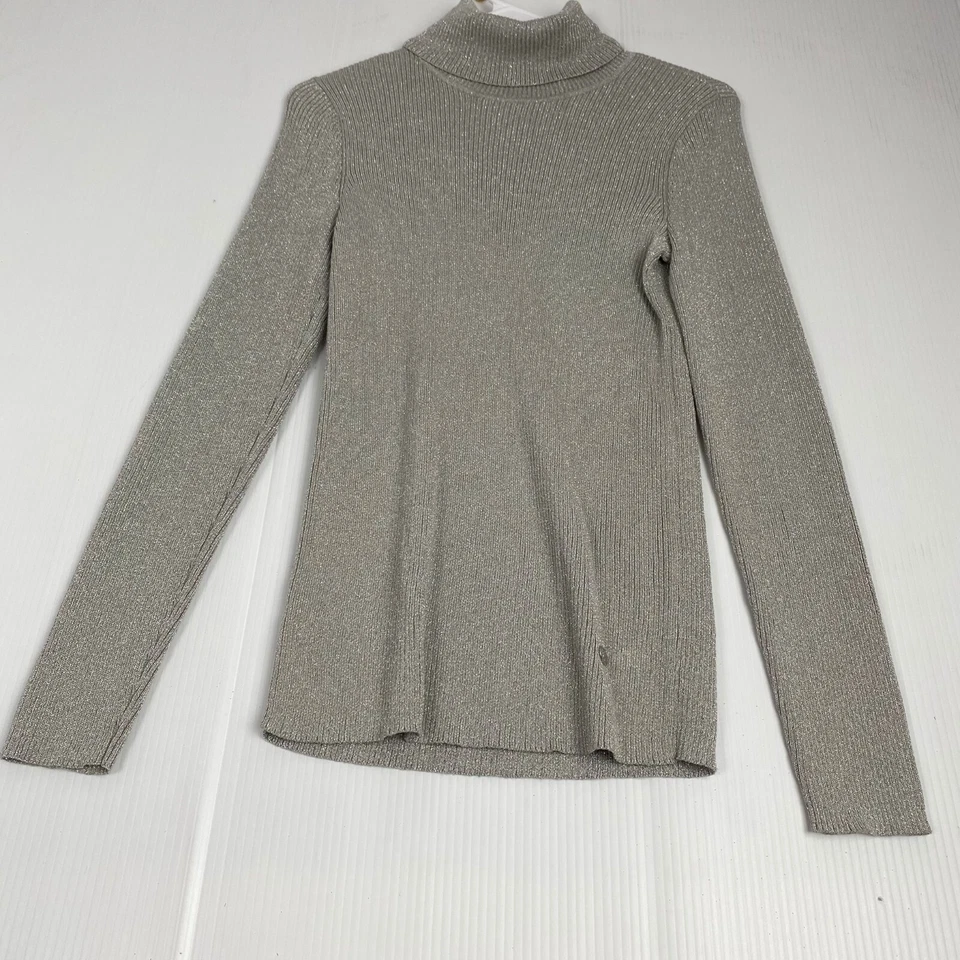Ralph Lauren Women's Long Sleeve Sweater, Grey, Size M Turtleneck.Casual - Image 1 of 4