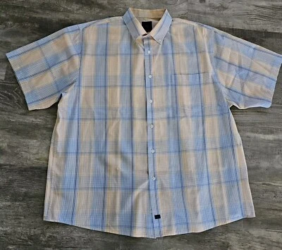 F/X Fusion Shirt Men's XXL Multicolor Plaid Button Up Casual Shirt S/S - Image 1 of 4