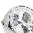 6.5in Motorcycle LED Headlight 12V Clear PC Lens Shock-Resistant Front Lamp SLS