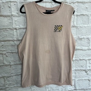 MTV Singlet Mens Peach MTV Graphic Sleeveless Tee. Size XL. #12 - Picture 1 of 16