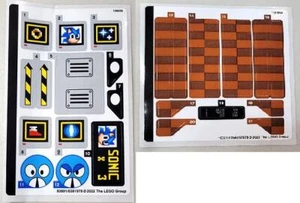 LEGO STICKERBOGEN 1 + 2 NUR SONIC DER IGEL - GRÜNE ZONE 21331 aus Set Neu - Bild 1 von 1
