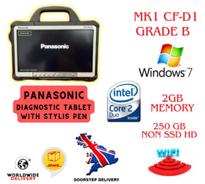 PANASONIC DIAGNOSTICS TOUGHBOOK CF-D1 MK1 RAM 2GB 250GB NON SSD Win 7 Grade B