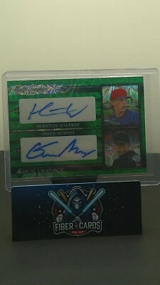 2023 Leaf Baseball Dual Graphics Hurston Waldrep/Owen Murphy Auto 2/2 - Image 1 of 2