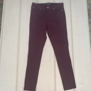 Lauren Ralph Lauren Womens Jeans Premier Skinny Size 6 Maroon - Picture 1 of 12