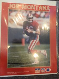 Joe Montana Poster Starline NFL 1990 San Francisco 49'ers #16 Ron Vesely Photo