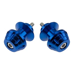 6mm Slider CNC Blue For Yamaha YZF R6 R1 Envy Swingarm Stand Spools Lift - Picture 1 of 2