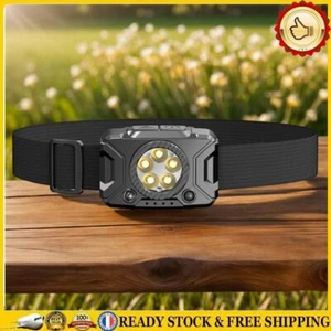 Lampe frontale LED puissante avec capteur de mouvement, lumière Rechargeable par - Imagen 1 de 10