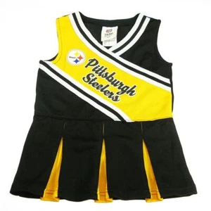 New NFL Pittsburgh Steelers Toddler Girls Cheerleader Dress Size 2T Football - Picture 1 of 1