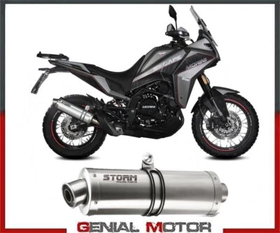 Silenciador de escape Storm de Mivv Oval Inox MOTO MORINI X-CAPE 650 2021 > 2023 Foto 1 de 3