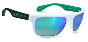 Nuevas Gafas de Sol Adidas Originales | OR0023 21Q - Lente Espejo Blanco/Verde - Imagen 1 de 6
