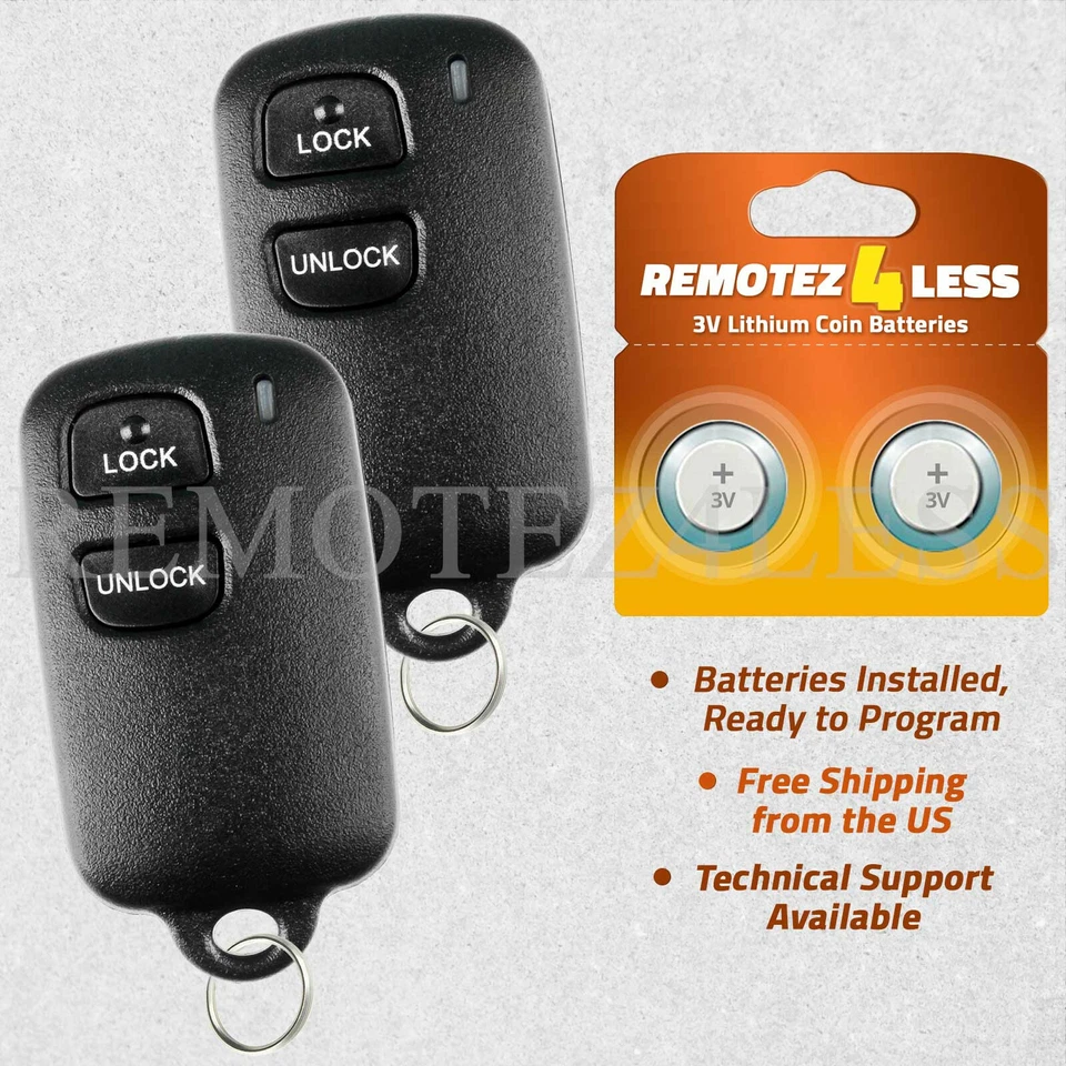 2 For 2000 2001 2002 2003 2004 2005 2006 Toyota Tundra Replacement Remote Fob 2b - Imagem 1 de 1