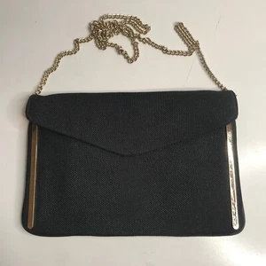 Witchery Vintage Black Hand Bag With Chain - Picture 1 of 7