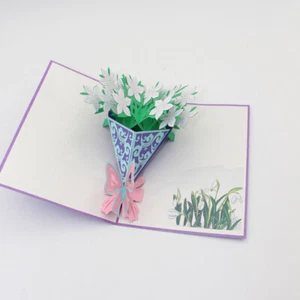 3D Pop Up Greeting Cards Gardenia Bunch of Flowers AU SHOP - Picture 1 of 5
