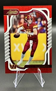 2022 Absolute Football Carson Wentz #96  Red Squares Parallel /499 Color Match!! - Picture 1 of 4