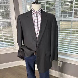 Tuta 2 pezzi Brooks Brothers SaxXon lana 1818 Madison grigio righe 43L 37w - Foto 1 di 22
