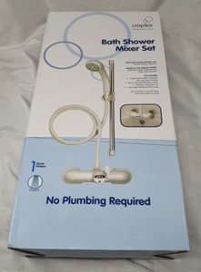 Boxed & Unused White Croydex Bath Shower Mixer Set - Picture 1 of 2
