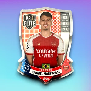 Gabriel Martinelli Arsenal FC Pro Elite Rare Football Card Match Attax 2023/2024 - Picture 1 of 4