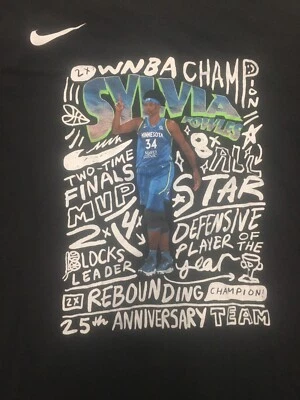 Sylvia Fowles WNBA Minnesota Lynx Limited Edition Retirement Nike Shirt Sz Large - Image 1 of 4