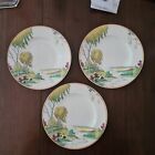 Vintage Copeland Spode Silver Birch Small Plates (3) 1930'S Lovely!