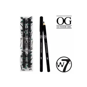 W7 Kohl Eyeliner Crayon Pencil DUO PACK - Jet Black - Picture 1 of 1