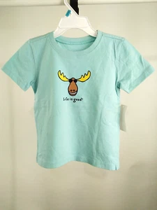 Life is Good Toddler S/S Vintage Crusher Tee LIG Moose Blue Size 3T 65683 - Picture 1 of 8