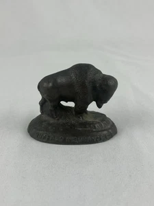 VTG Buffalo Insurance Co Advertising Cast Metal Bronze Paperweight Sculpture EUC - Picture 1 of 7