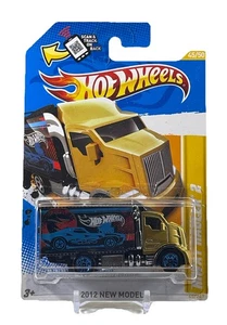 2012 Hot Wheels HIWAY HAULER 2 #45∞Satin Gold Cab;black;blue 5sp∞New Models∞ - Picture 1 of 4