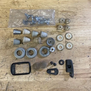 VW Parts Lot Knobs Buffers Door Panel Clips & More 1956-1967 Beetle - Picture 1 of 6