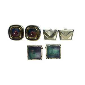 Konvolut 3 Vintage Manschettenknöpfe goldfarben (6061) - Bild 1 von 6