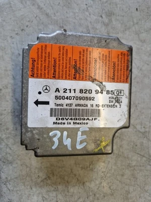 34E* Mercedes Benz CLS C219 W219 Centralina Airbag 2118209485 - Immagine 1 di 2