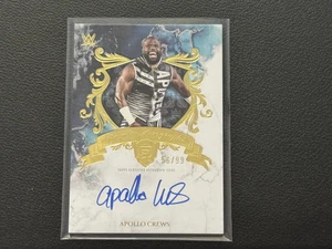 2025 Topps Royalty WWE Apollo Crews Royalty Auto /99 - Afbeelding 1 van 2