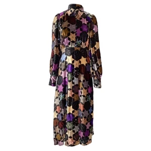 Vestido midi Sea New York Estrella estampado de estrellas en terciopelo para mujer multicolor talla 0 - Imagen 1 de 8