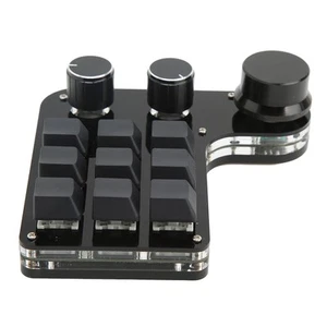 `Mini-Gaming-Tastatur Mit 3 Knöpfen RGB-Hintergrundbeleuchtung Blauer Scha - Bild 1 von 24