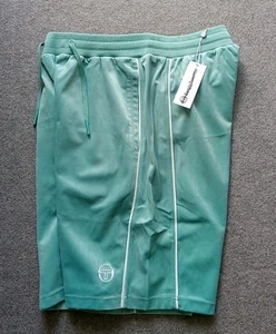 Sergio Tacchini Shorts Herren XL Velour Sovana Track Aquamarin Grün 32x10 - Bild 1 von 13