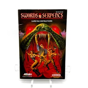 Swords and Serpents NES Nintendo Manual Only (No Game)