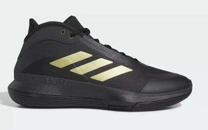 UK Größe 9,5 - Adidas BOUNCE LEGENDS bequeme Basketball Turnschuhe Walk Fashion schwarz - Bild 1 von 12