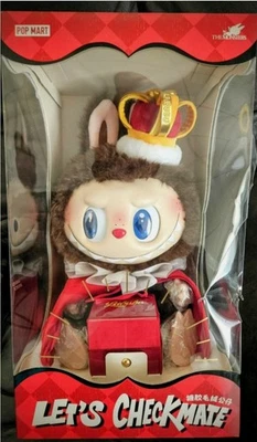 Pop Mart Labubu The Monsters Let's Checkmate KING Series Vinyl Plush Doll New - Image 1 of 4