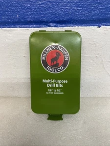 Millner-Haufen 13 Piece Multi-Purpose 13 Piece Drill Bit Set 1/8" - 1/2" New - Picture 1 of 7