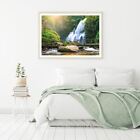Stunning Waterfall Scenery View Print Premium Poster High Quality choose sizes