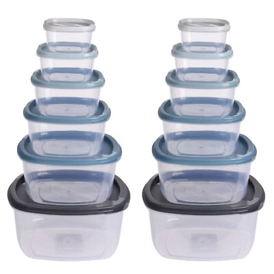 24-tlg. Kunststoff Frischhaltedosen Set mit Deckel Vorratsdosen Vorratsbehälter - Bild 1 von 3
